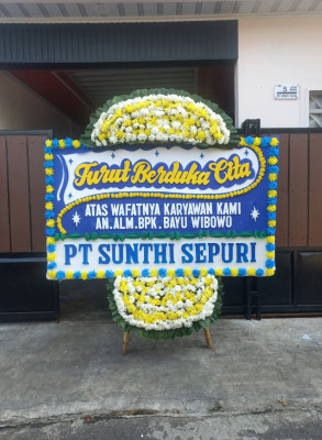 Papan Bunga Duka di Kleak